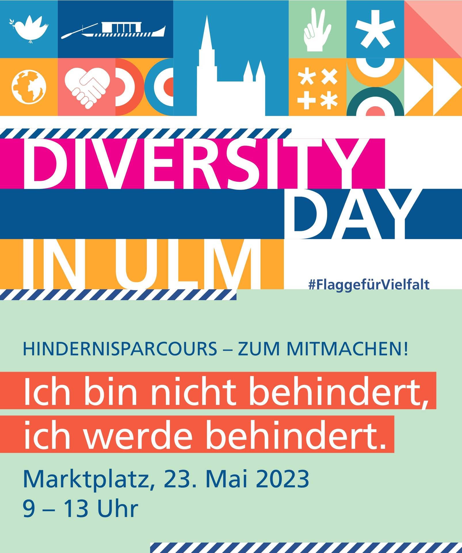 Einladung zum Ulmer Vielfaltstag am 23. Mai