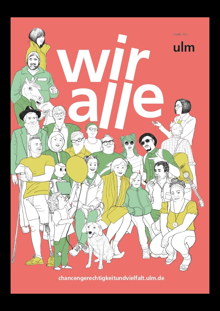 Plakat der Ausstellung "Wir alle"