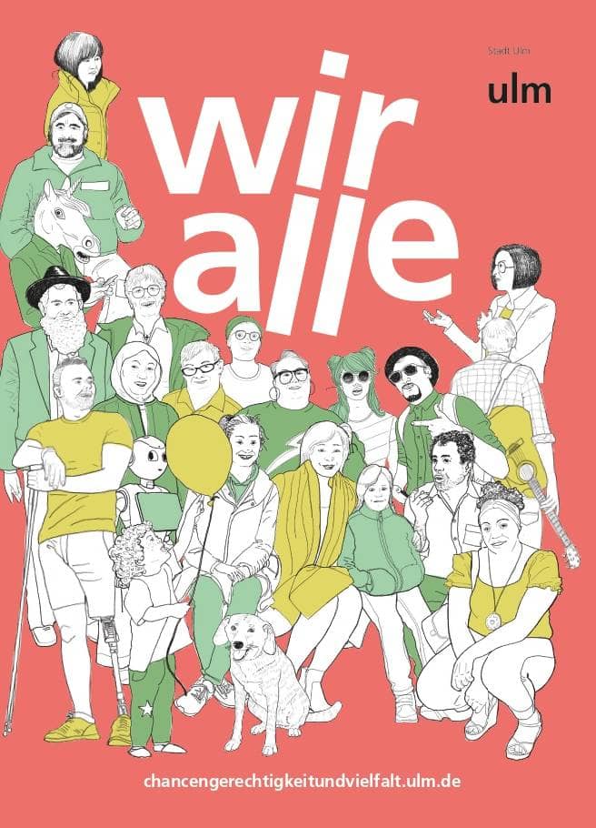 Postkarte der Ausstellung "Wir alle"