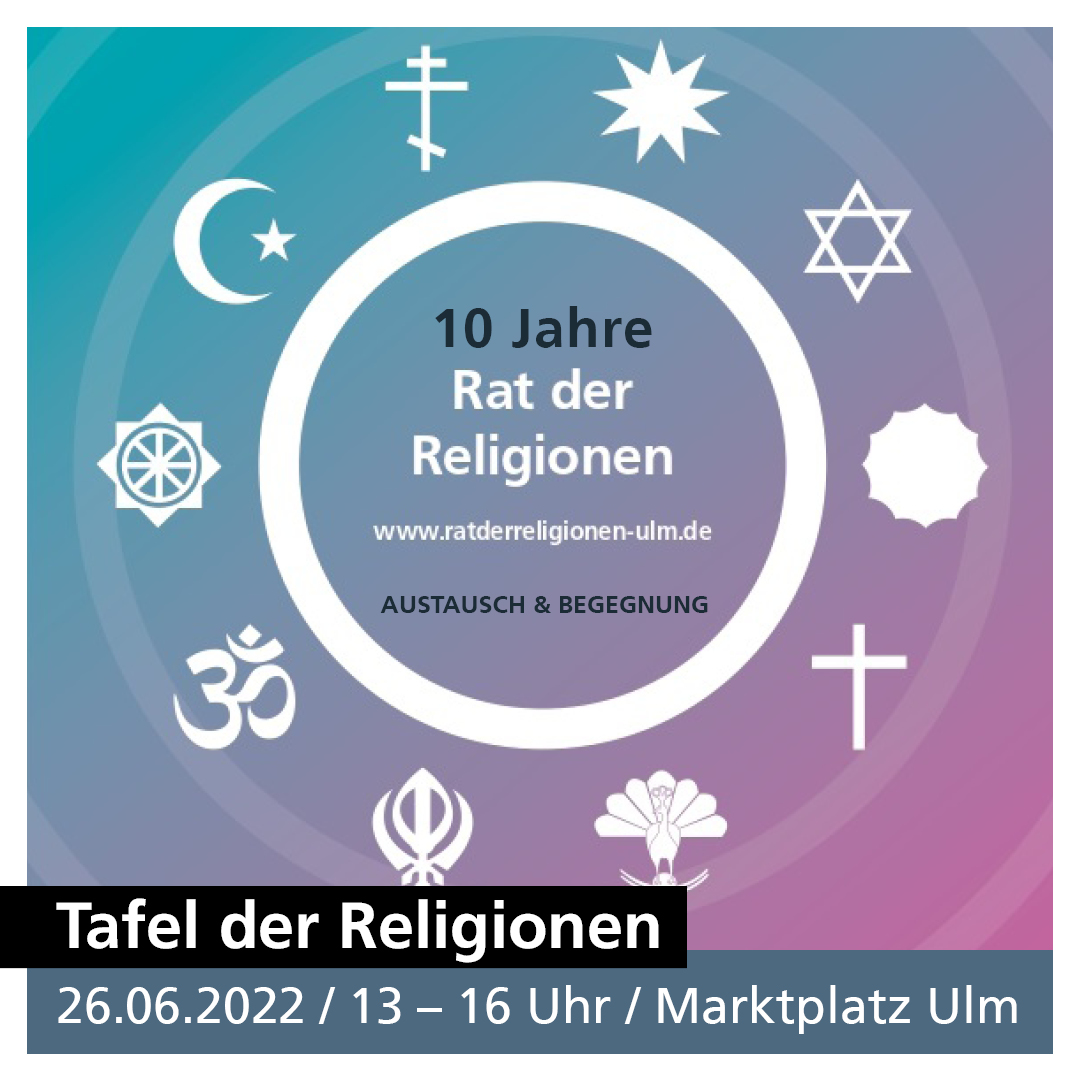 Das Logo des Rates der Religionen zum 10 Jährigen Jubiläum