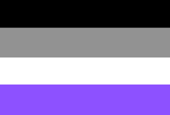 Asexuelle Pride Flagge