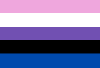 Genderfluide Pride Flagge